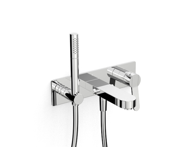 Built-in bathtub set