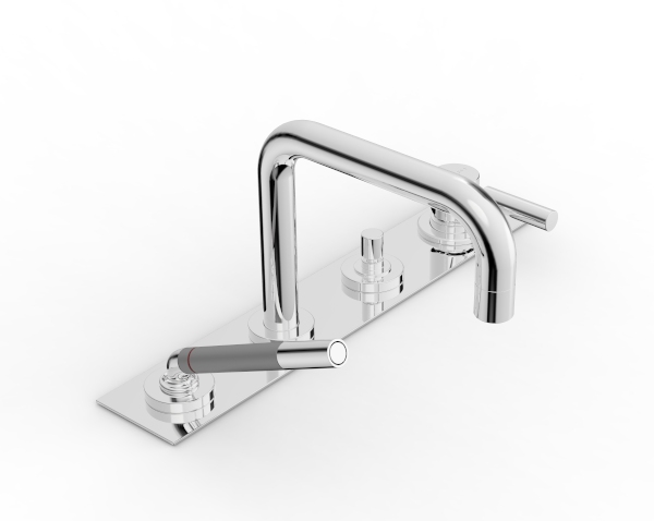 Built-in bathtub set